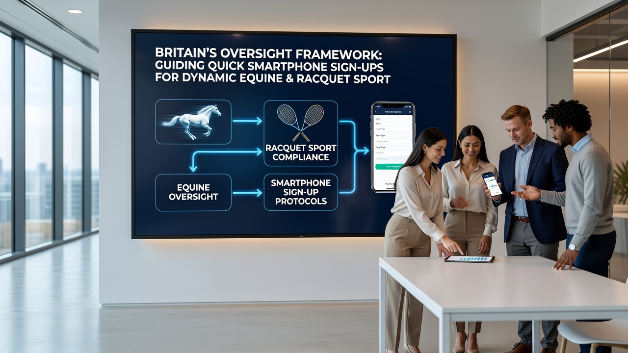 Smartphone interface demonstrating quick sign-up steps for racquet sport market access