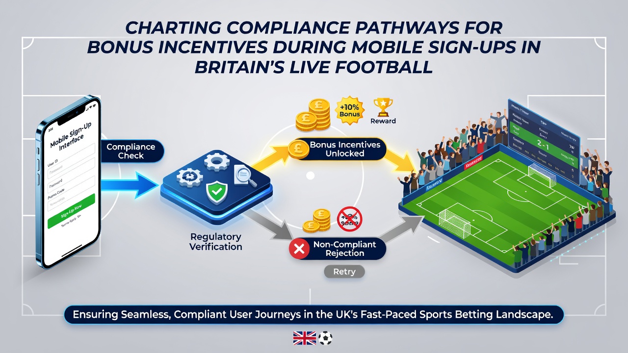 Compliance dashboard illustrating verification checkpoints and bonus eligibility tracking for betting operators